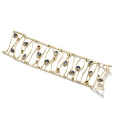 Sapphire and Gold Bracelet by Petra Class | bracelet gold petra class Sapphire