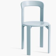 a white plastic chair on a white background