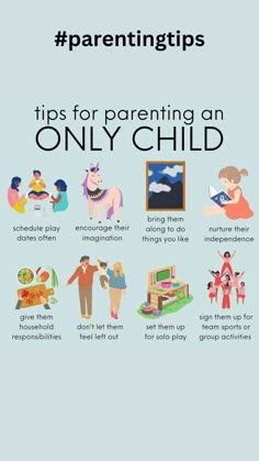 a poster with the words parenting tips for parents and their children to learn how to use