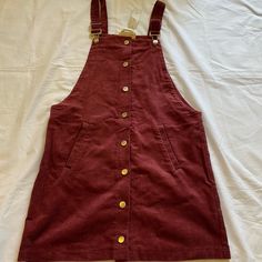 Nwt New Harper Maroon Corduroy Romper Overall Dress Francesca’s New To Poshmark? Save $10 On Your First Purchase By Signing Up For A Poshmark Account Using Code By_sea Welcome, It’s Addicting Here Corduroy Romper, Overall Dress, Pink Red, Dress Collection, Overalls, Rompers, Womens Dresses, Red, Dresses