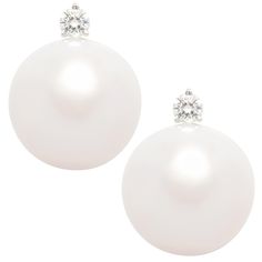 The South Sea pearl and diamond earrings feature two lovely 14mm diameter pearls originating from the waters of Northwestern Australia. The design is complete with 4 diamonds (0.26 carats). All of our pearls are untreated: their natural color and high luster have not been enhanced in any way. All of our diamonds are of top quality (F/G-VVS, color, clarity, and cut). The earrings are one-of-a-kind. They were handmade in Italy in our own workshop by maestro Giuseppe according to an original design Timeless Diamond Pearl Earrings, Luxury White Pearl Embellished Earrings, Luxury Pearl Diamond Earrings In Diamond White, Luxury Pearl Diamond White Earrings, Luxury Pearl Embellished Earrings For Formal Occasions, Luxury Pearl Diamond Earrings With Diamond Accents, Luxury White Pearl Diamond Earrings, Luxury White Gold Pearl Diamond Earrings, Luxury White Diamond Earrings With Pearls