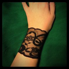 This Is A Gorgeous Black Lace Arm Band/Bracelet! It Is Stretchy & Fits Over Your Arm Like A Glove! ;-) These Are Home Made & Very Original!!! It Is Very Punk Or Goth!! And Sexy! Would Look Great With Any Outfit! I Have Sizes - Small's And Medium's. The Small Fits A Measurement Of 6/7 Inches To 8/9 Inches At Most. The Medium Is 8/9 Inches To 10/11 Inches At Most! The Price Is For Only One Band/Bracelet! ( # 4 ) Rave Punk Goth Black Band Wristband For Concerts, Edgy Black Bracelet For Festivals, Edgy Black Bracelet For Festival, Edgy Black Party Wristband, Black Wristband Bracelet For Festival, Edgy Black Festival Bracelet, Gothic Black Wristband For Party, Black Gothic Wristband For Party, Adjustable Edgy Wristband For Party