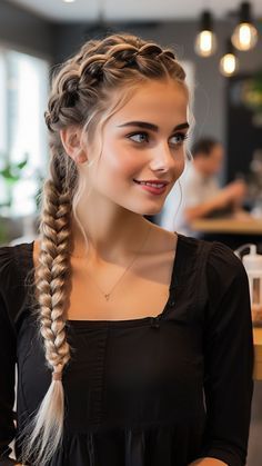 Loose Bun, Fishtail Braid Hairstyles, Dutch Braid Hairstyles, Easy Hairstyles For Thick Hair, Braid Inspiration, Hair Dressing, Hair Portrait, Hair Mistakes, Hairstyles For Thick Hair