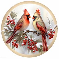 Winter Sign, Cardinal Sign, DCO-00418, Sign For Wreath, 10 Round Metal Sign - DecoExchange® Christmas Wreaths With Redbirds, Christmas Cardinal Wreaths, Simple Cardinal Wreaths, Christmas Wreath With Bird, Wreath With Cardinals Winter, Cardinal Christmas Wreaths, Cardinal Birds Art, Small Easel, Bird Coloring