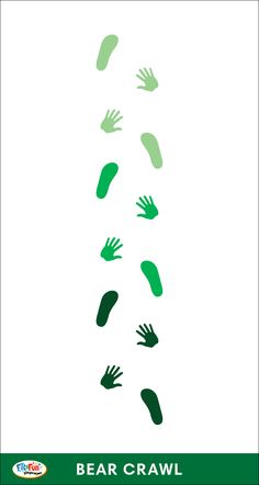 a poster with green hands coming out of the ground