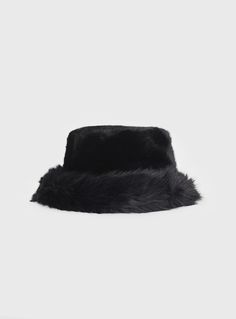 Fluffy hat   Plush bucket design, short soft brim, faux fur material Fully lined  100% polyester  Cold hand wash Fluffy Beanie Winter Hats, Super Fluffy Bucket Hat, Fur Bucket Hat Black, Fluffy Hat, Fluffy Bucket Hat, Bucket Design, Faux Fur Material, Fleece Dress, Sweatshirt Set