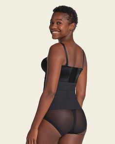 This incredible waist cincher made with our super comfy compression SkinFuse® fabric features flexible boning on the sides and back for extra support. It's functional and discrete! You can wear it all day, every day, since it has no noticeable seams, making it invisible under clothes. We guarantee the highest quality and comfort from this piece because you deserve the best. You can wear it daily to improve your posture, during workouts at the gym, after surgery, or postpartum. Sculpting Shapewear Corset With Built-in Bra, Fitted Shapewear With Corset Back, Underbust Sculpting Corset Shapewear, Sculpting Underbust Corset Shapewear, High Stretch Underbust Shapewear With Built-in Bra, Full Coverage Corset With Medium Bust Support, Full Coverage Shapewear Corset With Medium Bust Support, Underbust Shapewear Corset With Built-in Bra, Underbust Corset With Built-in Bra For Shapewear