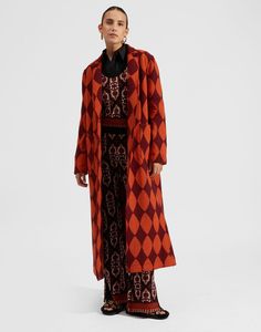 La DoubleJ Outerwear - Duster Coat Winter Clothes Drawing, Harlequin Costume, Portland Fashion, Tapestry Coat, Tartan Coat, Fluid Fashion, Sleeveless Duster, Duster Sweater, Blades In The Dark