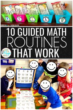 the 10 guided math routine that works for students to practice their numbers and counting skills