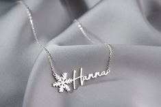 "With a Personalized Name Necklace, you can make your loved ones feel that you are with them and make them happy by carrying a piece of you. You can reflect all the emotions you feel in your most memorable moments with your personalized name jewelry. You can think of it as gift ideas such as a Mom Christmas Gift and 21st birthday gift, mother's day gift. We've all thought of finding a special gift for our loved ones. Since we are the thing that will make the person we love feel the most special, Personalized Christmas Jewelry For Holidays, Personalized Christmas Holiday Jewelry, Handmade Jewelry For Holiday Gifts, Silver Jewelry For New Year Gift, Handmade Jewelry As Holiday Gift, Personalized Jewelry For Holidays, Customizable Jewelry For Birthday And Christmas, Handmade Jewelry For Birthday And Christmas, Handmade Jewelry As New Year Gift