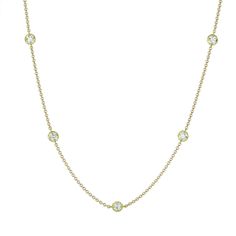 Paul Morelli 9 Round Diamond Chain | Quadrum Gallery Diamond Chain, Golden Girl, Station Necklace, Yellow Gold Chain, Jewelry Designers, Hook Clasp, Philadelphia Pa, White Diamonds, The Common