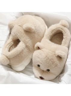 2024 New Plush Bear Slippers For Women, Non-Slip Indoor Warm Comfortable Cartoon 3D Couple House Shoes Khaki         Women Shoes, size features are:Bust: ,Length: ,Sleeve Length: Couple House, 3d Couple, Teddy Bear Slippers, Coquette Kawaii, Bear Slippers, Animal Slippers, Cartoon 3d, Slippers For Women, Fashion Tights