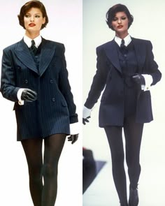 Classy Model Outfits, Old Money Runway Fashion, 90s Posh Fashion, Fem Suit Aesthetic, Office Corset Outfit, Business Woman Fashion Aesthetic, Womens Vintage Suit, Women Vintage Suits, 80s Business Woman Aesthetic