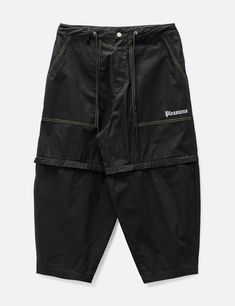 CMMAWEAR "Dive: Birth of Cool" FW22 Lookbook | Hypebeast Zip Off Pants, Contrast Topstitching, Balloon Pants, Golf Brands, Pants For Men, Side A, Black Model, Ladies Golf, Logo Embroidery