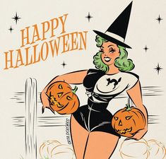 Halloween Pinups, Vintage Halloween Photos, October Country, Halloween Photos, Vintage Halloween, Happy Halloween, Beautiful Art, Street Art, Pin Up