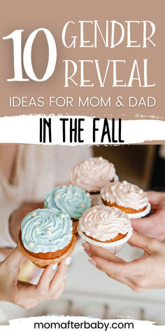 the top ten gender reveal ideas for mom and dad in the fall with text overlay