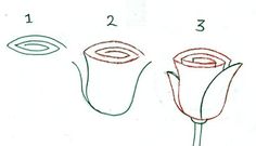 how to draw a flower step by step