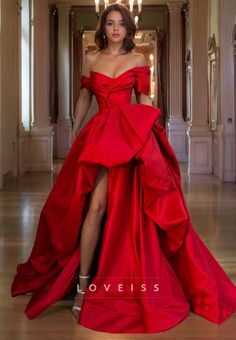 Off Shoulder Elegant Dress, A Line Satin Dress, Princess Fantasy, Matric Dance, Elegant Ball Gowns, Mother Wedding Dress, Royal Dresses, Amazing Dresses, Prom Dress Styles