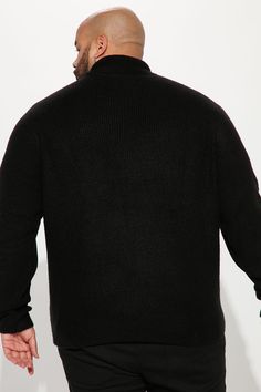 Model Height: 6'2 - Wearing Large Big & Tall: Height 6'3 - Wearing XXXL Available In Black. Turtleneck Long Sleeve 72% Acrylic 25% Nylon 3% Spandex Imported | Mens Simply Ribbed Cozy Turtleneck Sweater in Black size Medium by Fashion Nova Black Ribbed Long Sleeve Polo Sweater, Black Ribbed Turtleneck For Winter, Fitted Black Polo Sweater With Ribbed Cuffs, Stretch Black Turtleneck With Ribbed Collar, Black Stretch Turtleneck With Ribbed Collar, Black Knit Outerwear With Ribbed Collar, Black Turtleneck Long Sleeve, Tall Height, Mens Sweaters