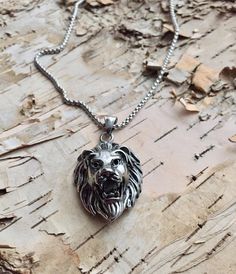 Beautiful Head of Lion Such a Powerful and  smart animal, stainless steel.  Looks great on him or her. K Pendant size : 2 inch  Chain length : 20 inch  Need a different length just write it to me in the "message to the seller" box of the order form. **LIMITED SUPPLY** All of our jewelry comes wrapped and ready for gift giving! To see more, please visit my shop at http://www.etsy.com/ca/shop/BadassjewelryToronto Lion Head Necklace, Astrology Necklace, Lion Necklace, Lover Jewelry, Head Necklace, August Birthday, Necklace Mens, Zodiac Horoscope, Leo Zodiac