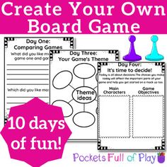 the printable board game for kids to play