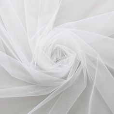 Simple soft tulle fabric. Sheer ivory white tulle. Very soft white color is neutral and will match most of the wedding clothing pieces. Sold by the meter (100 cm). The fabric is super soft and flowy. Just what you are looking for your wedding veil! Beautiful ivory/ off white tulle. Color is neutral white without yellow undertones. It isn't bleached so it won't match pure white fabrics. Fabric is sold by the meter. The width of the fabric is 150 cm. If you buy more than one meter, you will get it White Sheer Fabric, White Fabric Aesthetic, White Net Fabric, White Tulle Fabric, Tea Length Skirt, Ombre Dress, Voile Fabric, White Ombre, White Tulle