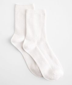 BKE Metallic Ankle Socks - White , Women's White Shop more: So Soft Ribbed knit socks One size fits most. 98% Polyester 2% Spandex. Machine wash cold only. Non-chlorine bleach when needed. Dry flat. Do not iron. Apparel & Accessories White Socks Women, Airport Crush, Strawberry Shortcake Outfits, White Ankle Socks, White Crew Socks, Cream Socks, Gift Wishlist