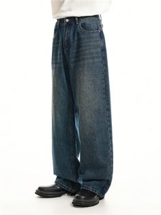 Take a trip down memory lane with these Wide Leg Vintage Faded Jeans from nightcity Clothing. Elevate your everyday casual style with this timeless pair of denim jeans. The wide legs and vintage-inspired faded look will give off those all-important vintage feels, perfect for pairing with any top and shoes for a laid-back look. With these wide leg vintage jeans, you’ll have effortless style and comfortable wear every time.
Gender: Men
Material: Denim, Polyester
Clothing Length: Full Length
Waist: Baggy Vintage Flare Jeans For Streetwear, Faded Relaxed Fit Flare Jeans For Streetwear, Vintage Baggy Jeans For Streetwear, Vintage Wide Leg Jeans For Streetwear, Vintage Dark Wash Flare Jeans For Streetwear, Faded Jeans For Streetwear, Urban Faded Flare Jeans With Five Pockets, Retro Flare Jeans In Dark Wash For Streetwear, Retro Flare Jeans For Streetwear In Dark Wash