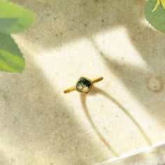 You'll fall in love with the stunning texture of this natural Moss Agate ring. This is a perfectly sized diamond shape to complement any collection. Popular as a birthday gift for Moss Agate lovers. This stone is beautifully faceted and bezel set in a 925 sterling silver band or plated with 18k vermeil gold.  Gemstone is approximately 8 x 8mm. Band has a 925 stamp on the inside. Please note that each ring is handmade and there may be some slight variations from the listing photo. Available in: ✦ 18K VERMEIL GOLD.  ✦ ROSE GOLD.  ✦ 925 STERLING SILVER We have these rings available in ALL BIRTHSTONES. Please leave us a note in the personalization box if you prefer a different gemstone, not Moss Agate. Please use this listing for a custom RING COMBO: https://www.etsy.com/listing/1086032562/ - Green Crystal Ring For May Birthstone, Spiritual Emerald Ring With Natural Stones For Gift, Green Crystal Open Ring Stackable, Adjustable Emerald Ring As Gift, Green Stackable Crystal Ring As Gift, Green Stackable Crystal Ring For Gift, Green Stackable Crystal Ring Gift, Green Open Ring For Gift, Green Stackable Open Crystal Ring