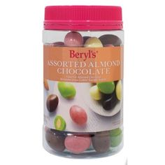 berry's assorted almonds in a jar