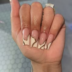 Birthday Glam Nails, Chrome Art, Birthday Glam, Small Nails, Cute Toe Nails, Drip Nails, Classy Acrylic Nails, Nails Salon