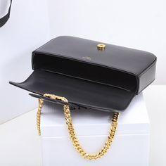 Size: 20.5cm*10.5cm*4cm It comes with Dust box, Care manual, Tag, and Paper bag. Luxury Rectangular Baguette Bag With Dust Bag, Classic Rectangular Case Flap Bag As Gift, Designer Rectangular Box Bag For Daily Use, Designer Everyday Rectangular Box Bag, High-end Rectangular Baguette Bag For Everyday Use, Luxury Rectangular Box Bag With Removable Pouch, Luxury Rectangular Office Bags, High-end Box Bag With Removable Pouch, Luxury Baguette Bag As Gift