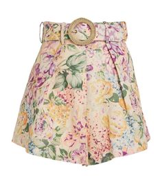 Find ZIMMERMANN Halliday Shorts on Editorialist. Hailing from Zimmermann's Spring/Summer 2024 capsule, the Halliday shorts are printed with watercolour-inspired florals that beg to be featured in your summertime line-up. Crafted from soft and breathable linen, the pair boasts a high waist and an oversized belt that can be removed depending on how you feel like styling it. Oversized Belt, Blow Dry Salon, Tom Ford Clothing, Spring Summer 2024, Leather Shops, Men's Beauty, Personal Shopping, Beauty Brand, Harrods