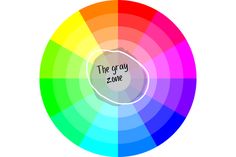 the gray zone logo on a color wheel