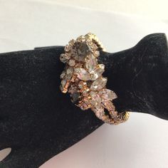 Gorgeous Vintage Desing Bracelet.Gold plated.Rhinestone Austria Crystal.Made in 1960's.Excellent Vintage Condition. Sparkling Diamond Bangle Bracelet For Party, Vintage Jeweled Bangle For Wedding, Vintage Jeweled Wedding Bangle, Glamorous Crystal Bracelets For Anniversary, Glamorous Sparkling Bangle Crystal Bracelet, Glamorous Sparkling Crystal Bangle Bracelet, Diamond Tennis Bracelet For Parties, Sparkling Tennis Bracelet For Party, Dazzling Party Tennis Bracelet Bangle