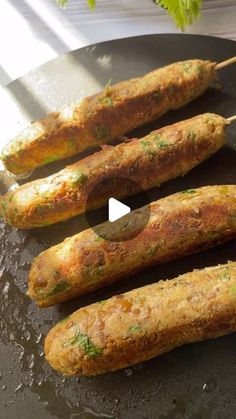 some food is being cooked on a grill