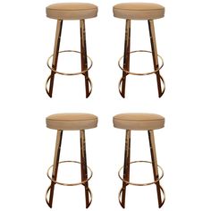 four stools are shown in three different positions