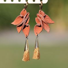 Handmade Brown Tassel Earrings, Elegant Brown Dangle Tassel Earrings, Earring Frame, Beach Jewelry Boho, Tiffany And Co Jewelry, Rancho Cucamonga, Beach Boho, Craft Making, Tiffany And Co