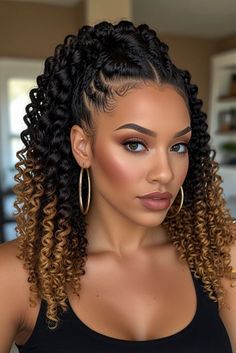 Twists On Curly Hair, Braids Wedding Hairstyles Black Women, Curly Twists Braids, Wedding Decor On A Budget, Hairstyles For Fall, Short Hair Twist Styles, Hair Braid Patterns, Curly Crochet Hair Styles, Meal Prep Tips