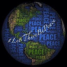 the earth with words all over it that say let there be peace in different languages