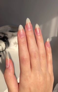 Long Nails Without Nail Polish, Good Nails Aesthetic, Natural Grown Out Nails, Long Nails Natural Aesthetic, Grow Out Nails, No Acrylic Nails, Long Oval Nails Design, Naturally Long Nails, Strong Nails Natural