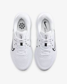 Nike Quest 6 Women's Road Running Shoes. Nike.com Athletic Nike Shoes, Women’s Running Shoes, Macy Aesthetic, Workout Shoes For Women, White Nike Tennis Shoes, Nike Running Shoes For Women, Work Out Shoes, Black Walking Shoes, Brooks Running Shoes Women