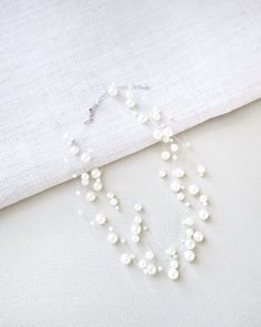 scattered pearl necklace