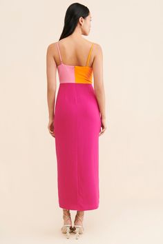 Rent V-Neck Colorblock Maxi Dress from Nuuly. Pick 6 items for $98/month. Free shipping + returns. Chic Color Block Maxi Dress For Party, Chic V-neck Color Block Dresses, Summer Evening Color Block Dress, Chic Color Block Maxi Dress, Chic Color Block Midi Dress With V-neck, Chic V-neck Color Block Midi Dress, Pink Color Block Maxi Dress, Chic Midi-length Color Block Maxi Dress, Chic Multicolor Color Block Midi Dress