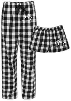 Casual Cotton Sleepwear For Gift, Black And White Plaid Pajamas Couple, Matching Christmas Pajamas Black And White, Matching Pajamas For Couples Plaid, Plaid Couples Pajamas, Couple’s Christmas Pajamas, Couple Pajamas, Flannel Pajama Sets, Flannel Pants