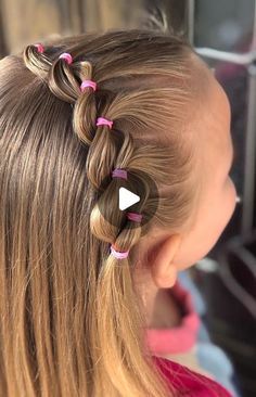 Sweet Hairstyles, Easy Little Girl Hairstyles, Toddler Hairstyles, Wacky Hair Days, Bob Haircut For Fine Hair, Wacky Hair, Easter Hairstyles For Kids, Easter Hair Bow, Crazy Hair Day At School