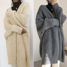 Long Sweater Cardigan, Long Sweaters For Women, Loose Coat, Pullover Mode, Loose Coats, Suzhou, Long Sweater, Long Sweaters Cardigan, Knitted Top