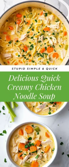 Image for Delicious Quick Creamy Chicken Noodle Soup