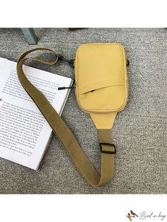 BirdinBag - Stylish Unisex Sports Sling Bag: Ideal for Casual Outdoor Activities Shoulder Sling Bag, Shoulder Sling, Inch Bag, Word Wrap, Mini Fashion, Bag Bag, Square Bag, Color Khaki, Sling Bag