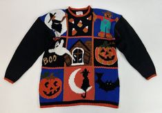 New vintage with tags Vintage Halloween Sweater, Candy Corn Witch, Witch Ghost, Ghost Signs, Halloween Sweater, Fall Theme, Candy Corn, Autumn Theme, Halloween Fall